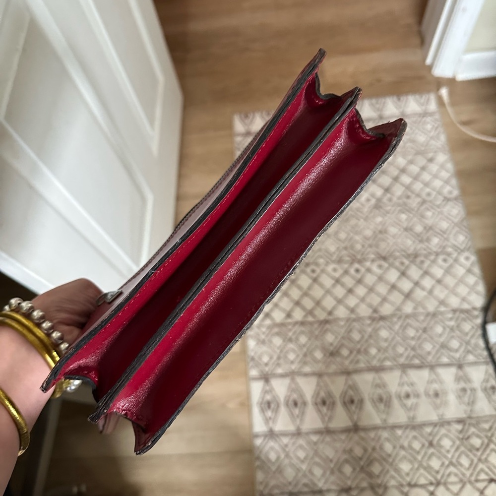 Patricia Nash Hand-Tooled Floral Leather Crossbody Bag - Red - Picture 5 of 5